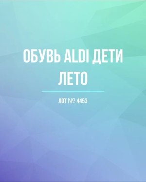 Купить Обувь ALDI дети лето#10 кг, ЛОТ №4453 оптом в Йошкар-Оле и республике Марий Эл
