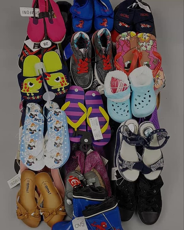 Фотография  990 - Обувь детская СТОК Summer#7,85 кг, ЛОТ №6196 оптом в Йошкар-Оле и республике Марий Эл