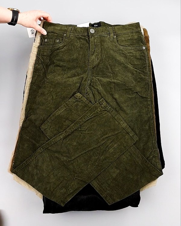 Фотография  939 - Брюки вельветовые м/ж C&A 025#10 кг, ЛОТ №8031 оптом в Йошкар-Оле и республике Марий Эл