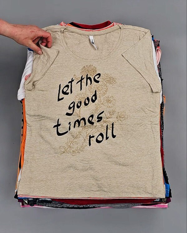 Фотография  555 - Футболки м/ж Cr+Ex#8 кг, ЛОТ № ВК0100 оптом в Йошкар-Оле и республике Марий Эл