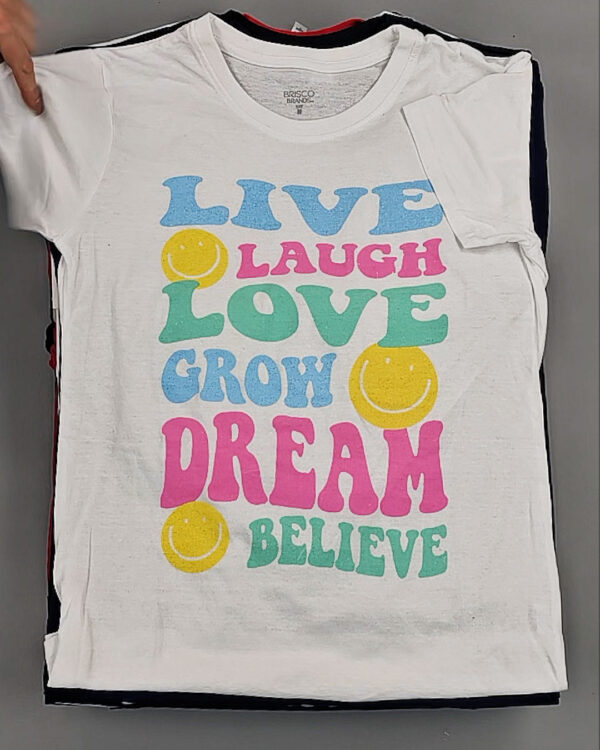 Фотография  629 - Футболки м/ж (Printed T-Shirts New)#5 кг, ЛОТ №8913 оптом в Йошкар-Оле и республике Марий Эл